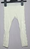 Vita stickade leggings