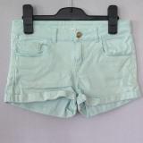 Mintgröna jeansshorts