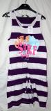 Randig shortsdress