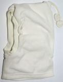 Vit skidluva i fleece