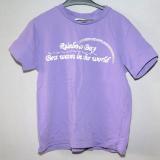 Lila t-shirt med tryck