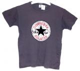 Lila-gr&aring; t-shirt med tryck