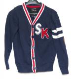 Marinbl&aring; cardigan