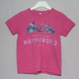 Rosa t-shirt med delfiner