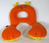 Orange nack-kudde