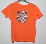 Orange t-shirt med Los Angeles-tryck