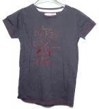 Marinbl&aring; t-shirt med tryck