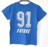 Bl&aring; t-shirt med tryck