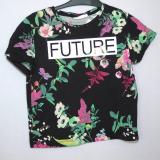 Kort topp med blommor och text